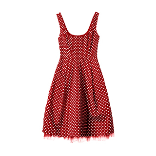 checked stretch dress image