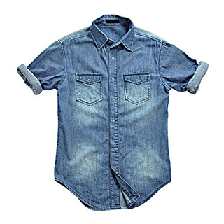 blue cotton shirt image